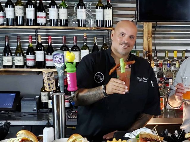 Chris Pavlou of Radius has a popular bar for cocktails, bloody marys, beer and wine