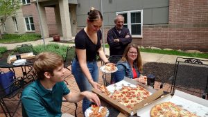 A local restaurant brings lunch to customer appreciation patio party at uptown eastDowntown Valpo Apartment Teams Up With Chefs to Create Restaurant Directory